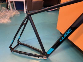 Cube Analog 24 Inch XXL MTB Frame, Zwart/Blauw, Gloednieuw