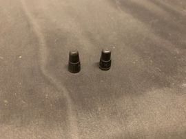 Plastic Ventielkapjes Zwart, 2 stuks, SV Gloednieuw