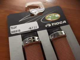 TIOGA Lock-On BMX Handvattenset, Grijs/Zwart, Gloednieuw op kaart