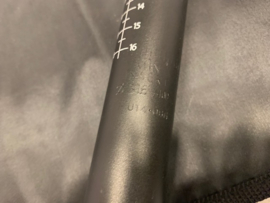 G-Force 400mm Zadelpen 31.6mm, zwart/Wit, Gloednieuw