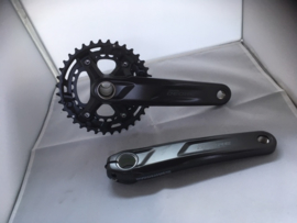 Shimano Deore Double Crankset, FC-M5100-2, Zwart, Gloednieuw