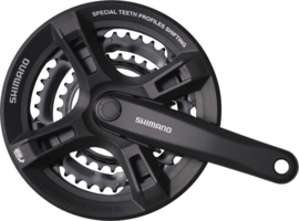 Shimano Crankstel Tourney FC-TY301 24-34-42t Zwart