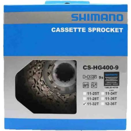 Shimano Alivio 9 speed Cassette, CS-HG400-9, 11-34, Gloednieuw