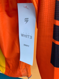 SHIFT WHIT3 Youth XL BMX Race Shirt, Blauw/Oranje/Geel