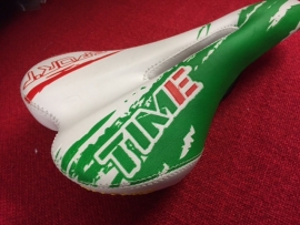 TIME Sport zadel ATB & Race, Wit/Groen/Rood, Gloednieuw