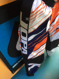 JOPA Racing Pants BMX Race BROEK, Adult 32, Wit/Oranje/Zwart, Gloednieuw