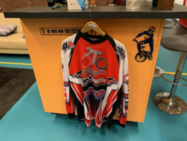 JOPA BMX, Cross Shirt, Rood/Zwart/Wit, Maat Adult Large, MX, DH, Quad, Nieuw