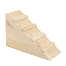 Houten trap houtkleurig