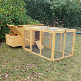 Kippenhok Natura met ren Premium