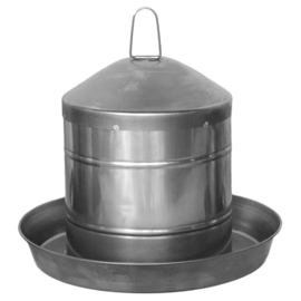 Drinkklok voor pluimvee roestvrij staal 5L - 24,5x24,5x35cm