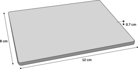 Koelsteen Dolo - Grijs - S - 12x8x0.7cm