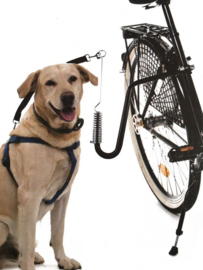 Duvo+ Dog Runner Fietshouder - Zwart - 47x42cm - 120cm