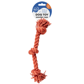 Duvo+ honden kauwspeelgoed Sweater touw met 3 knopen Rood 52cm