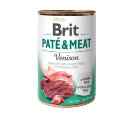 BRIT PATÉ & VLEES  – HERTENVLEES 400 gram