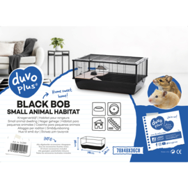 Hamsterkooi  black bob zwart