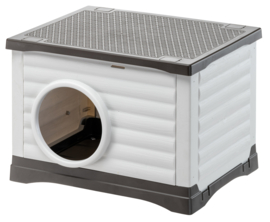 Hondenhok - Petvilla 60 - buitenkennel voor honden - knaagdieren - katten - 54 x 43 x h 38,5 cm