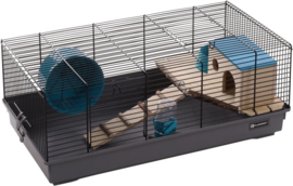 HAMSTERKOOI JANG ZWART GRIJS