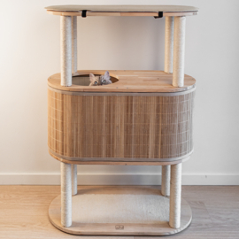 Ebi - Krabpaal - Kat - Krabpaal Bamboe Tori 113 78x39x113cm Beige