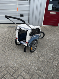 Fietskar / Jogger 2 in 1 Medium blauw / beige