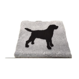 Vet Bed Xtra Soft  Labrador Zwart   100 x 150 cm