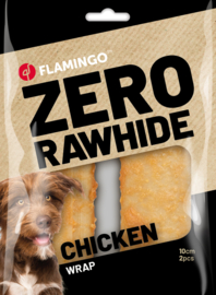 SNACK ZERO RAWHIDE WRAPS MET KIP