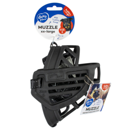 Duvo+ Muilkorf rubber Zwart diverse maten