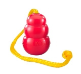 Kong classic met touw rood / geel large