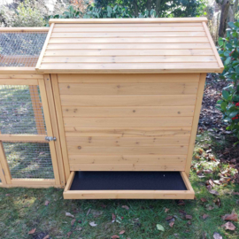 Kippenhok Forrest Premium met ren - 224x26,5x108cm.