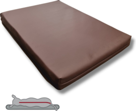 Orthopedisch Hondenbed Leatherlook Bruin 100 x 75 cm