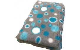 Vetbed  Circles Turquoise Grijs Wit  vanaf