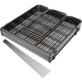 Premium Puppyren - Antraciet - 640 cm Omtrek | 100 cm Hoog