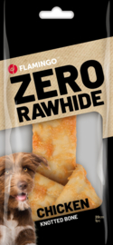 SNACK ZERO RAWHIDE GEKNOOPT BEEN MET KIP 180gram