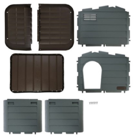 hokkenvoordeel - Kattenhuis - eco - kattenhok - slaaphuis - kattenhok - Huisdierhuis - 60x51x41cm
