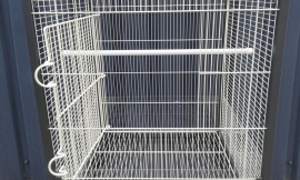 Duvo+ Volière debbie Zwart/grijs 55x55x147cm