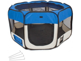 Puppyren Nylon Blauw - Diameter 125 cm - 61 cm hoog