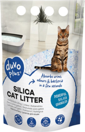 Duvo+ Premium Silica Kattenbakvulling  – 6 x 5L