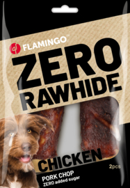 SNACK ZERO RAWHIDE RIB MET KIP & MET VARKEN