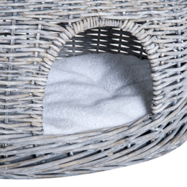 kattenbed kattengrot kattenmand met 2 kussens 56 l x 37 b x 40 h cm