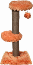 Krabpaal Fluffy Merida - perzik- 34 x 34 x 67 cm