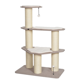 Ebi - Krabpaal - Kat - Krabpaal Meru 90x50x132,5cm Bruin -