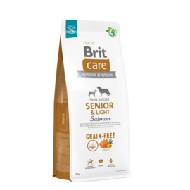 Brit Care Graanvrij Senior&Light zalm&aardappel hypo allergeen vanaf