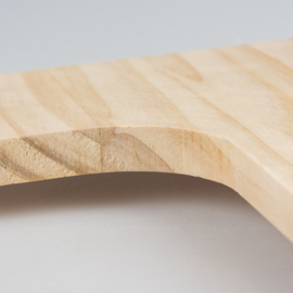 Houten l-platform houtkleurig 27x21,5x4cm