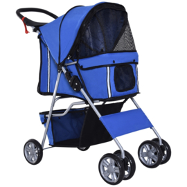 hondenbuggy  blauw 75L x 45B x 97H cm