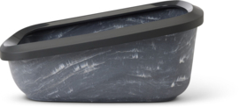 Savic ASEO Jumbo Kattenbak Marble zwart/grijs