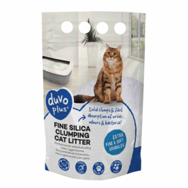 duvoplus kattenbakvulling Premium fijne Silica 0.5-2mm-5L-1.9kg