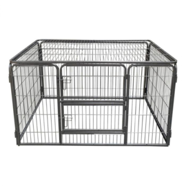 PUPPYREN KAMERKENNEL - MET DAKPANEEL 70 CM HOOG