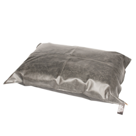 Leatherette kussen siesta caviar Zwart 70x100cm