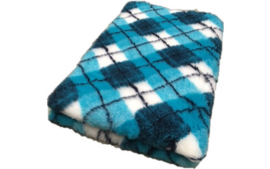 Vetbed Diamond Ruit - Turquoise Blauw Wit vanaf