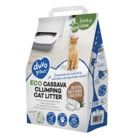 Kattenbakvulling  ECO Cassava 5L. - klontvormend