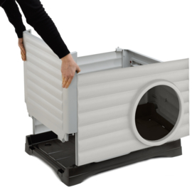 Ferplast - kattenhuis - kattenhok - slaaphuis - Huisdierhuis - Huisdierenvilla - 38,5 x 43 xh 38,5 cm